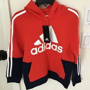 Boys Adidas Hoodie Size 8 NWT